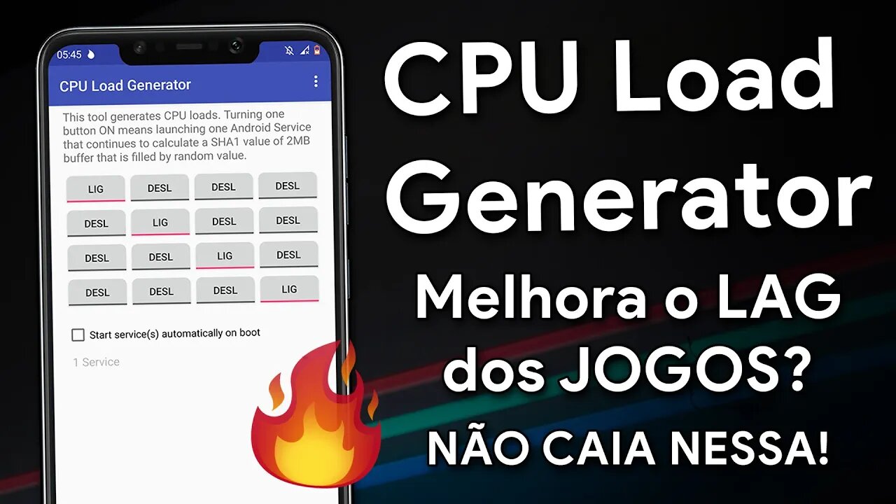 CPU Load Generator | NÃO USE ESSE APP PARA JOGOS! | Realmente dá mais FPS?