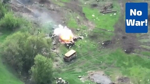 Russian Ammunition Depot Exploding!