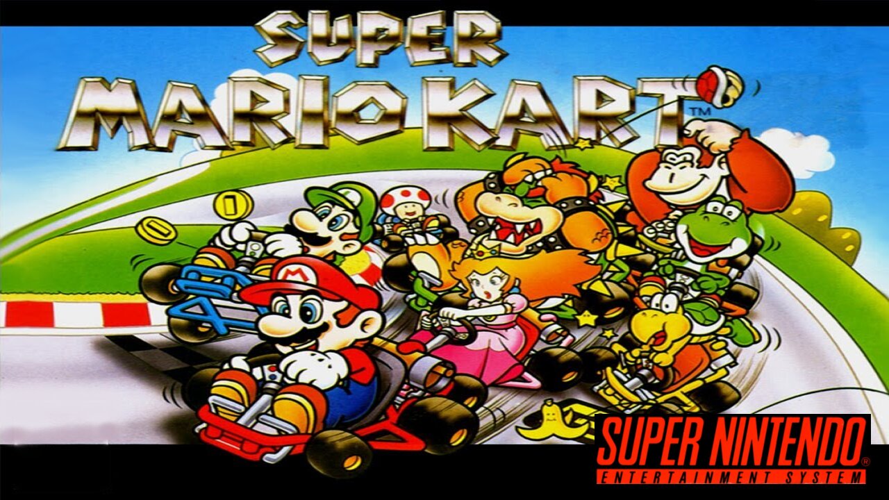 Start to Finish: 'Super Mario Kart' gameplay for Super Nintendo - Retro Game Clipping