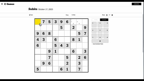 Conquer Sudoku Challenges, Even with a Fever - 2023 Easy Edition! (2023 10 17)