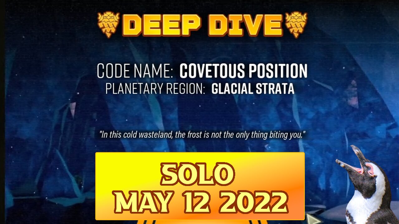 Deep Rock Galactic Deep Dive – May 12 2022 – Barbarous Trick