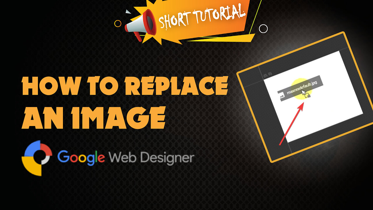 How to replace an image in google web designer