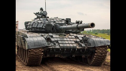 Asi quedo el equipo de la OTAN/Ucrania tanque T-72B3 y un MaxxPro