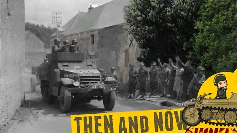 Colleville-sur-Mer/Omaha Beach - Then and Now #shorts 16