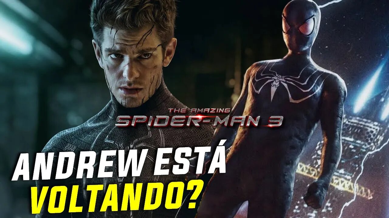 ANDREW GARFIELD VAI RETORNAR PARA ESPETACULAR HOMEM-ARANHA 3 COM TRAJE SIMBIONTE!