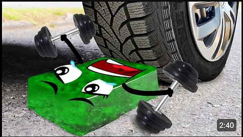 Experimental Car vs Jelly , Toothpaste , coca cola | crushing crunchy and soft things by car