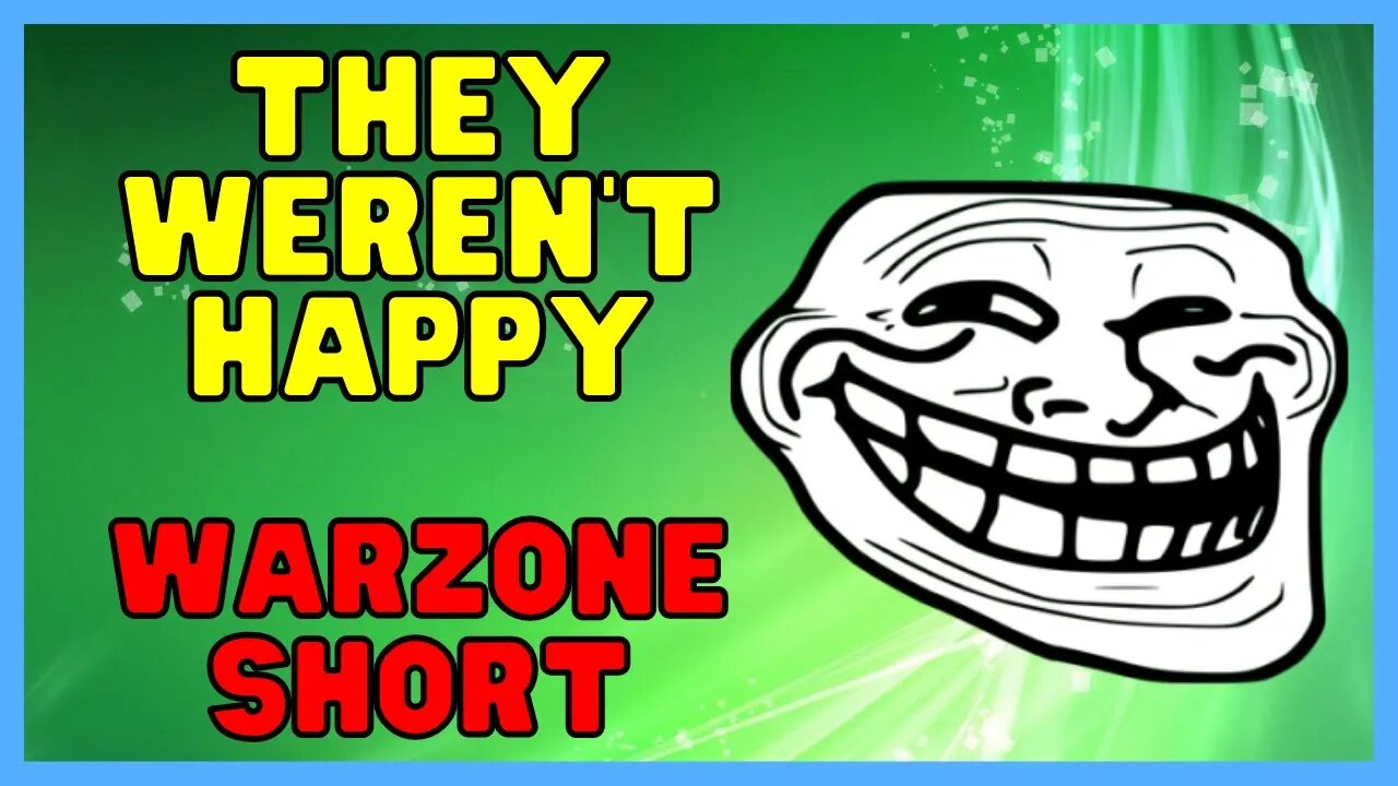 They Weren't Happy | Warzone Shorts #shorts