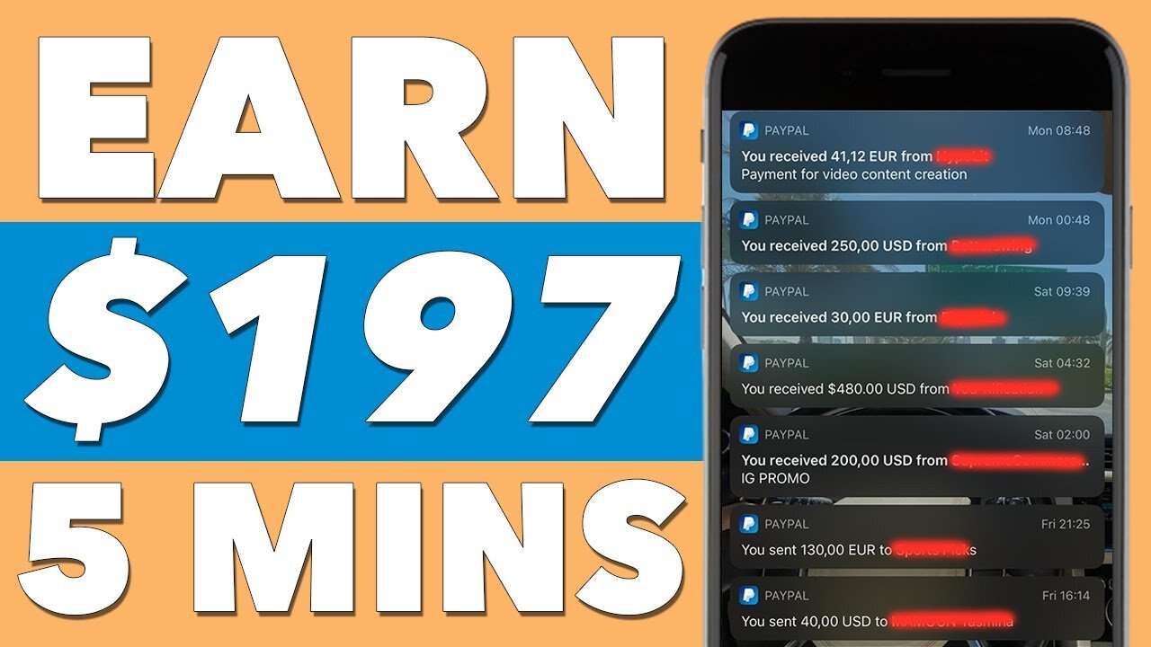 EARN $197 IN 5 MINUTES (STUPID SIMPLE Way To Make Money Online)