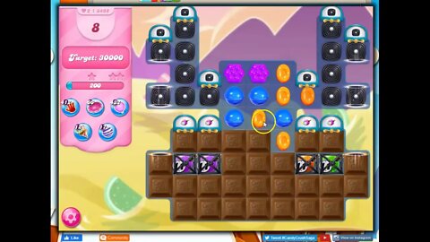 Candy Crush Level 3495 Talkthrough, 9 Moves 0 Boosters