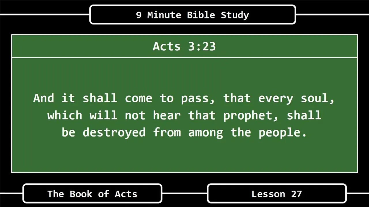 9 Minute Bible Study