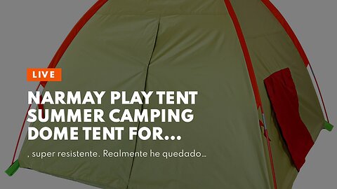 NARMAY Play Tent Summer Camping Dome Tent for Kids IndoorOutdoor Fun - 60 x 60 x 44 inch