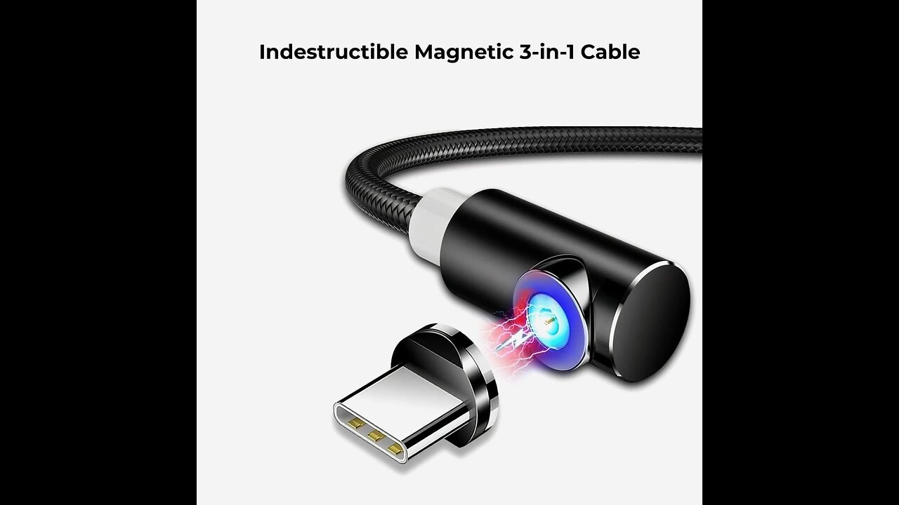 Indestructible Magnetic 3-in-1 Cable