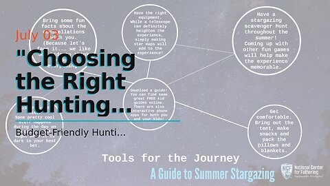 "Choosing the Right Hunting Gear: Tips and Recommendations" - Truths
