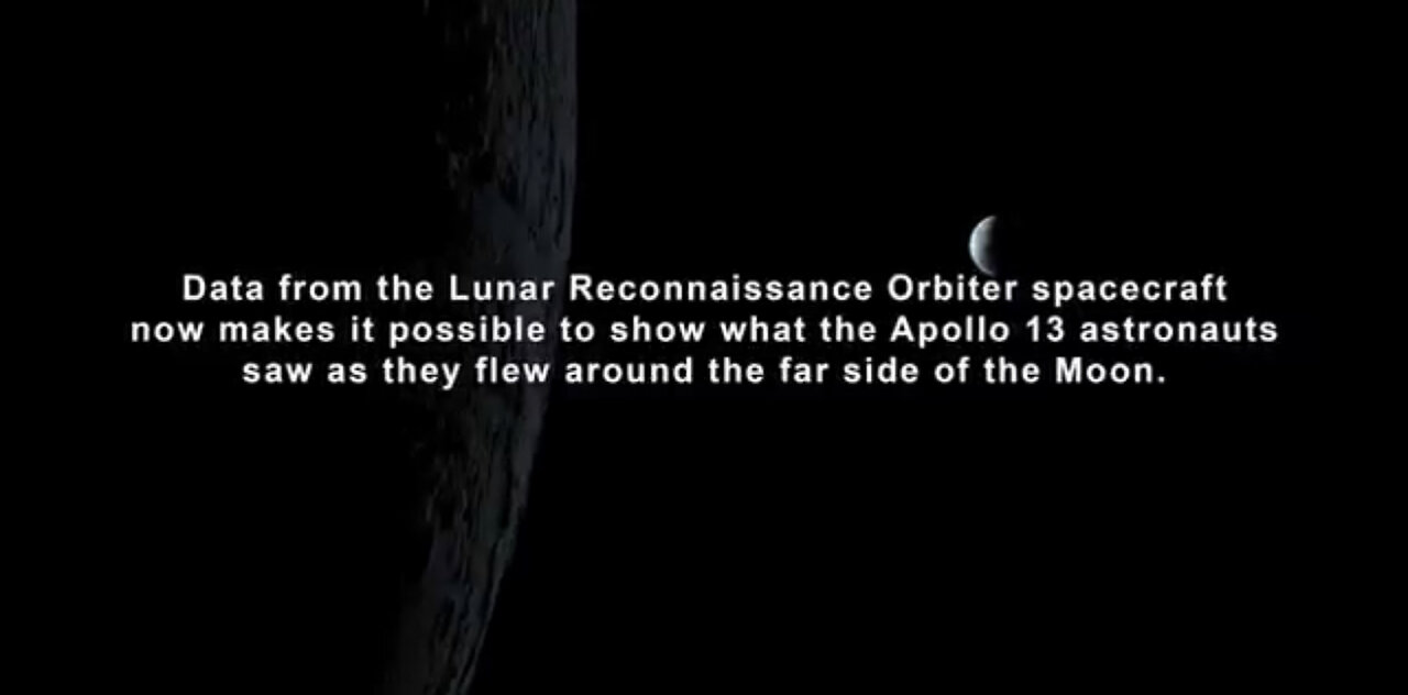 Apollo 13 views of the moon in 4k