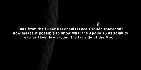 Apollo 13 views of the moon in 4k