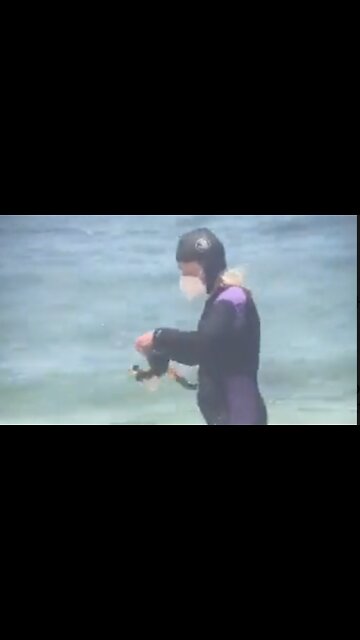 Scuba Diving COVID Hypochondriac Caught Masking