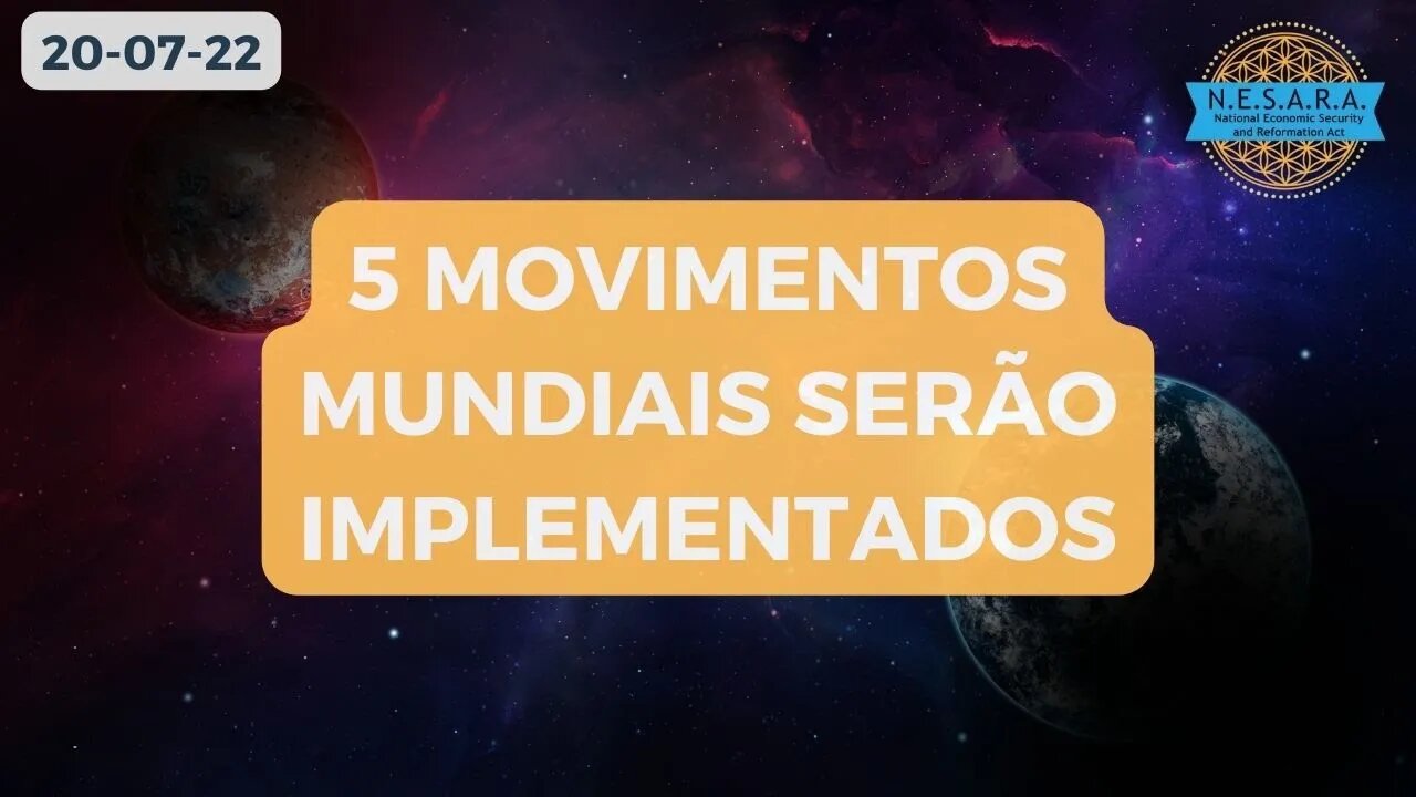 5 movimentos mundiais serão implementados