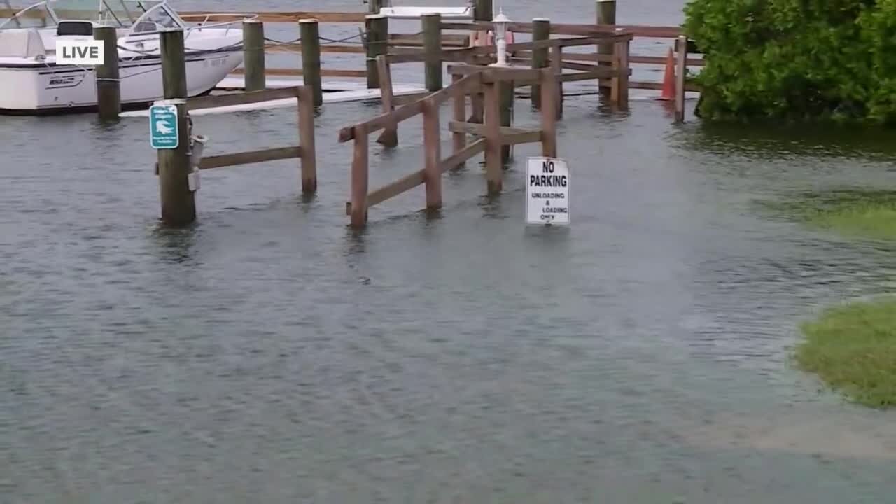 Flooding at Riverland Mobile Home Park in Stuart