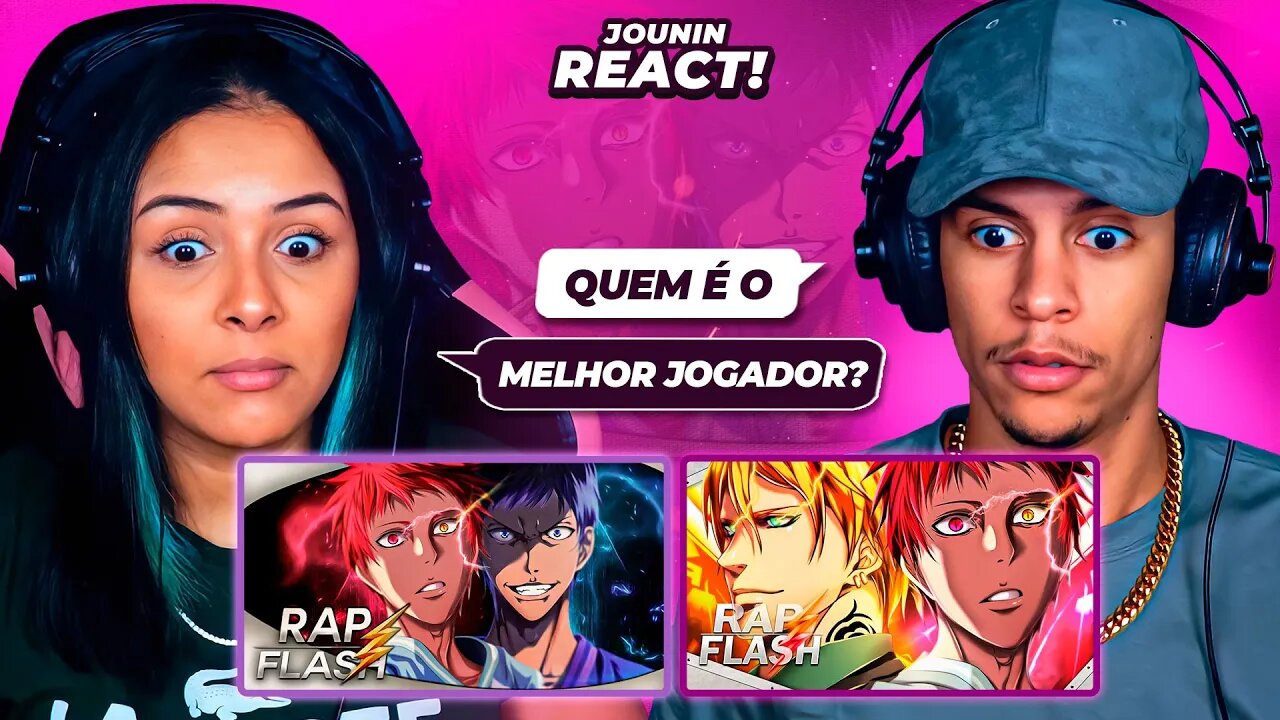 2 EM 1 FLASH BEATS | Rap do Akashi e Aomine & RAP DO AKASHI E NASH | [React Rap Nerd] 🔥
