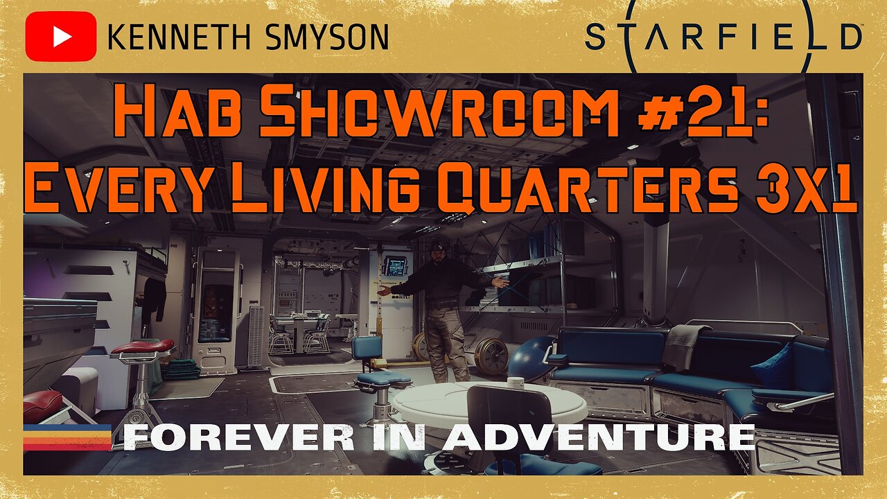 Starfield Hab Showroom 21: Every 3x1 Living Quarters