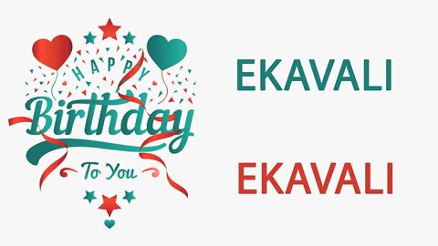 Happy Birthday to Ekavali - Hindi Birthday Wish From Birthday Bash