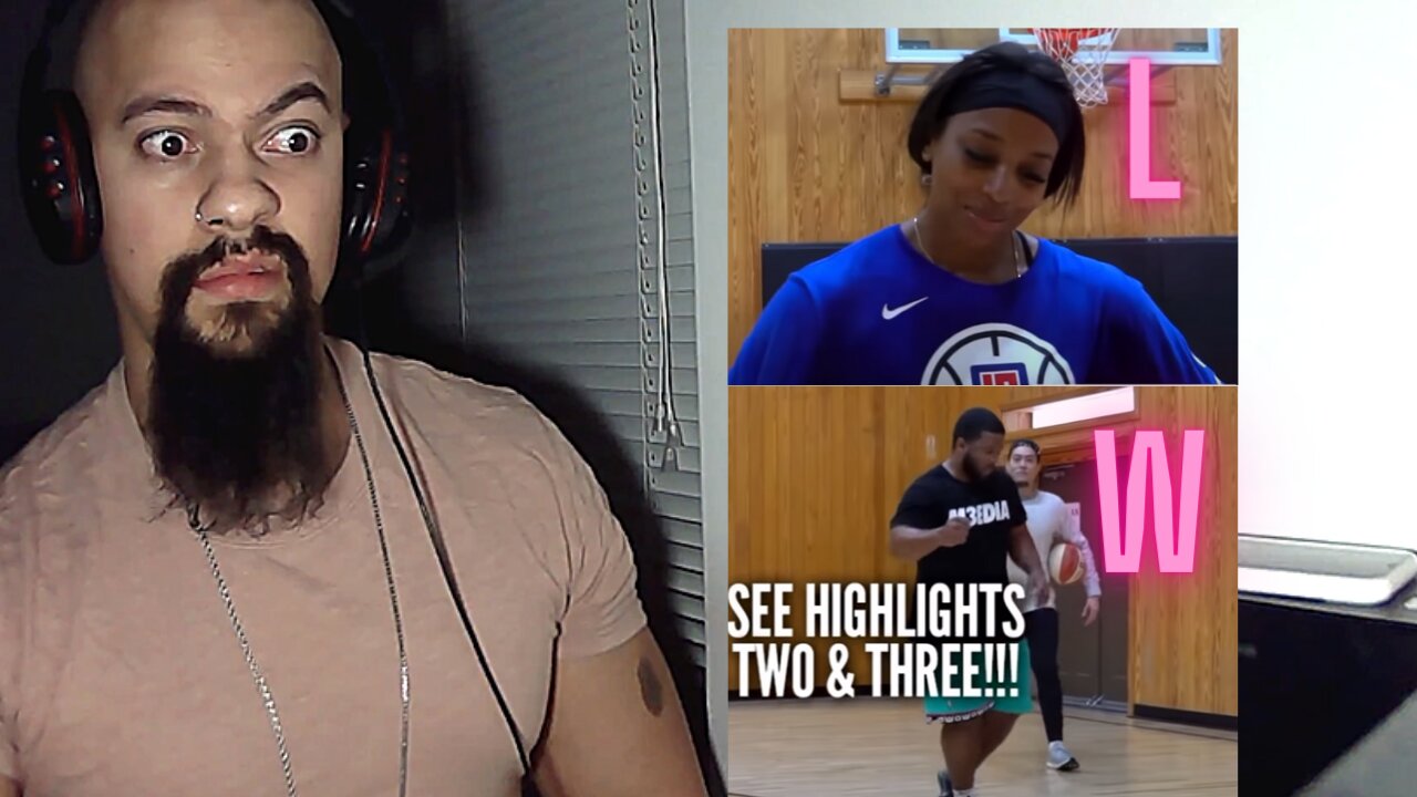 Reacting to WNBA Player vs Former Division 2 Mens Basketball Player