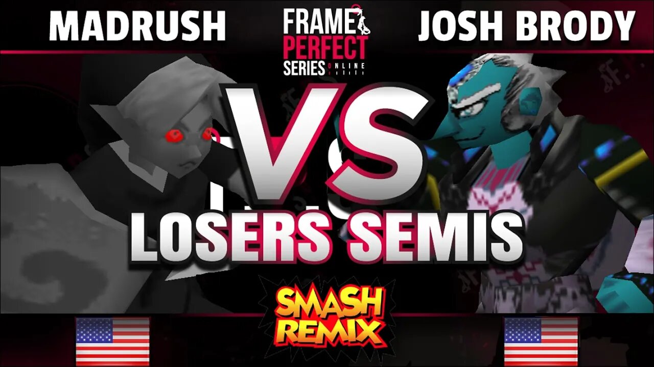 FPS5 Online - MadRush (Young Link) vs. ATK | Josh Brody (Ganondorf) - Smash Remix Losers Semis