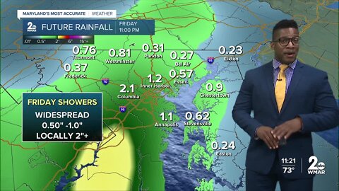 WMAR-2 News Patrick Pete's Thursday weather