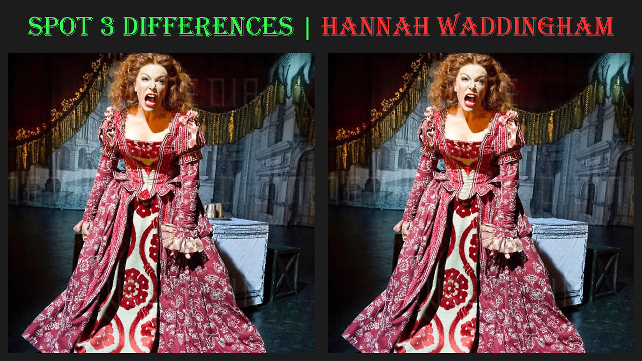 Spot the 3 differences | Hannah Waddingham