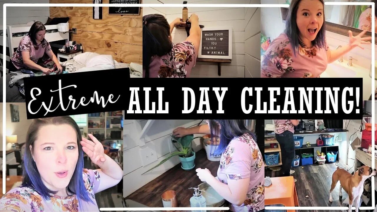 Whole House Clean With Me//Cleaning Motivation//Speed Cleaning//All Day Cleaning August 2019