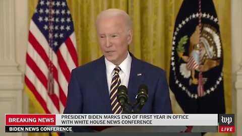 Former Vice President Biden Marks End of First Year in Office with White House News Conference