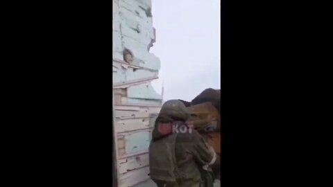 Russian soldiers accepted the surrender of two wounded Ukrainian AFU and began treating their wounds