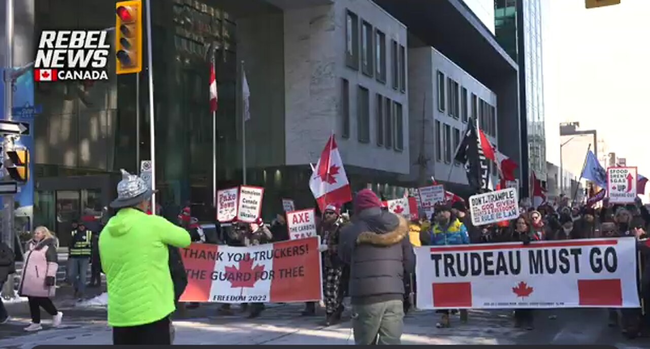 Freedom Convoy anniversary demonstrators: 'We're the majority now'. F#CK WEF Maggot TURDeau!!!