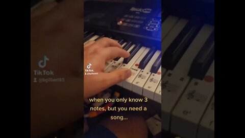 when you only know 3notes, but you want to #party