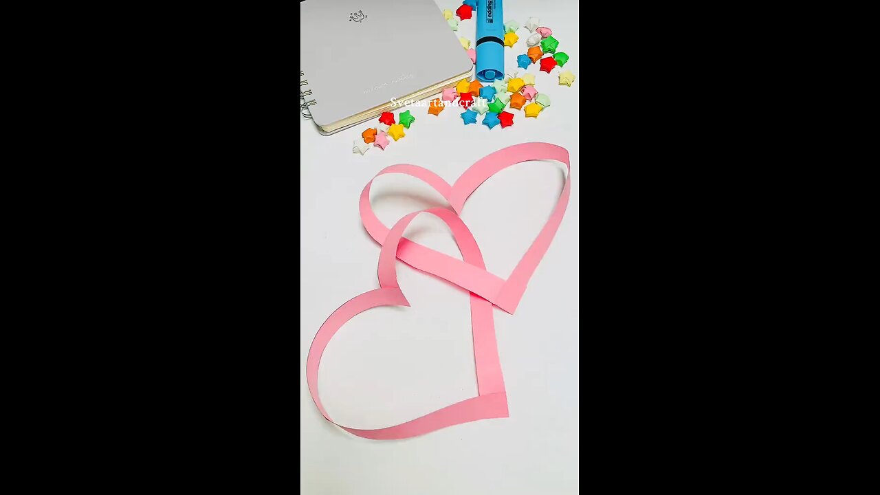 ❤️ Paper hearts ❤️ DİY | ❤️ Kağıt kalpler ❤️ Kendin Yap | ❤️ Бумажные сердца ❤️ СДЕЛАЙ САМ | #craft