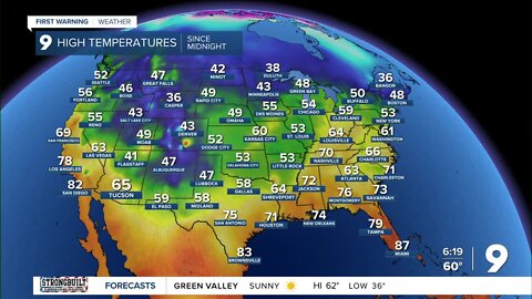 Cool, calm temperatures on the way for the weekend