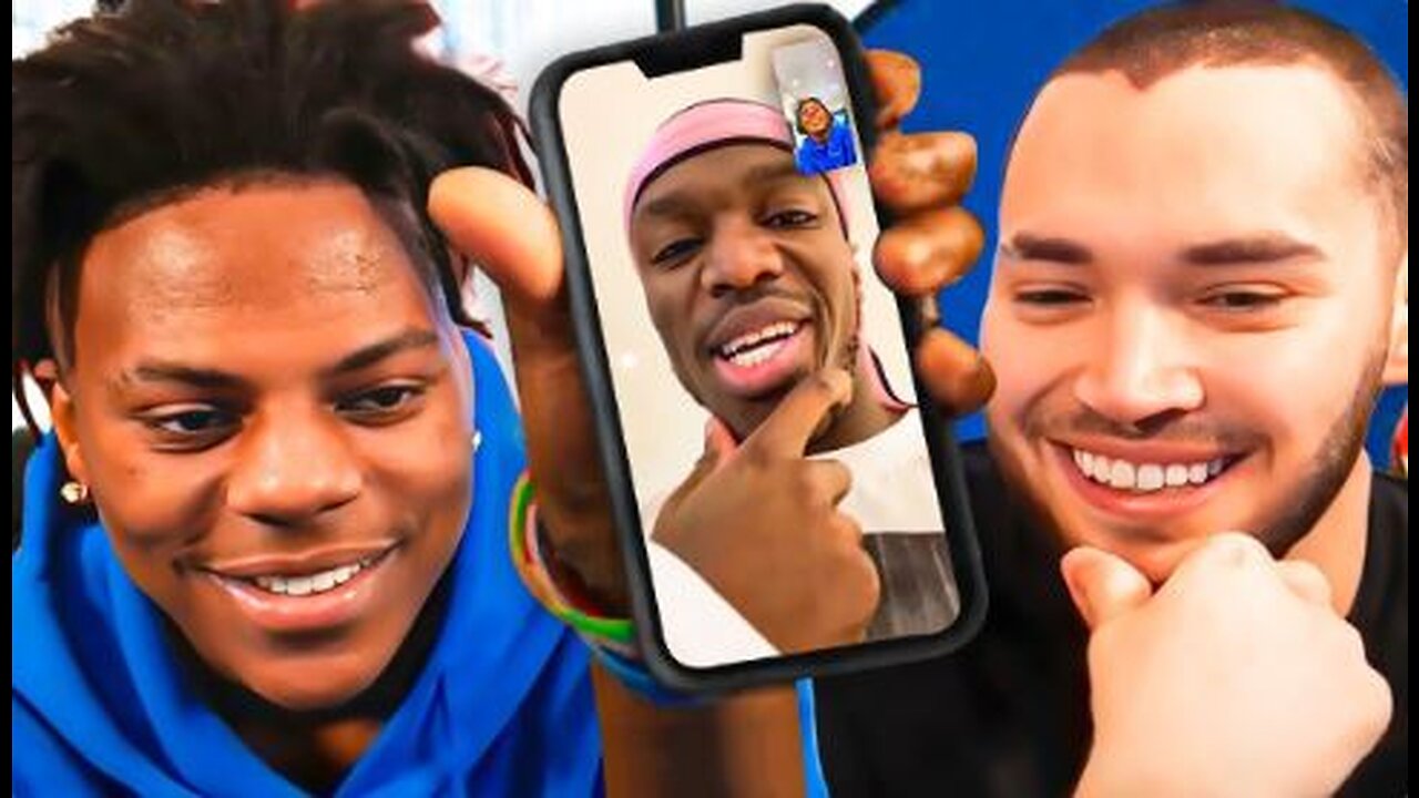 KSI Facetimes Adin Ross & iShowSpeed to talk ANDREW TATE
