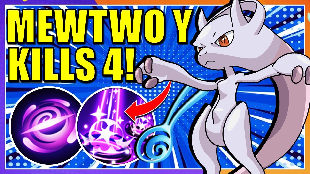 MEWTWO Y EASY KILL 4 USING THIS BUILD - Pokemon Unite Gameplay