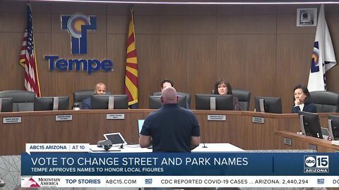 Tempe city councilors approve name changes for KKK-linked properties