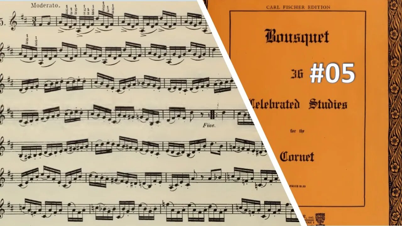 🎺🎺🎺 [TRUMPET ETUDE] BOUSQUET 36 Celebrated Studies for the Cornet - #05 por Helder Passinho Jr.