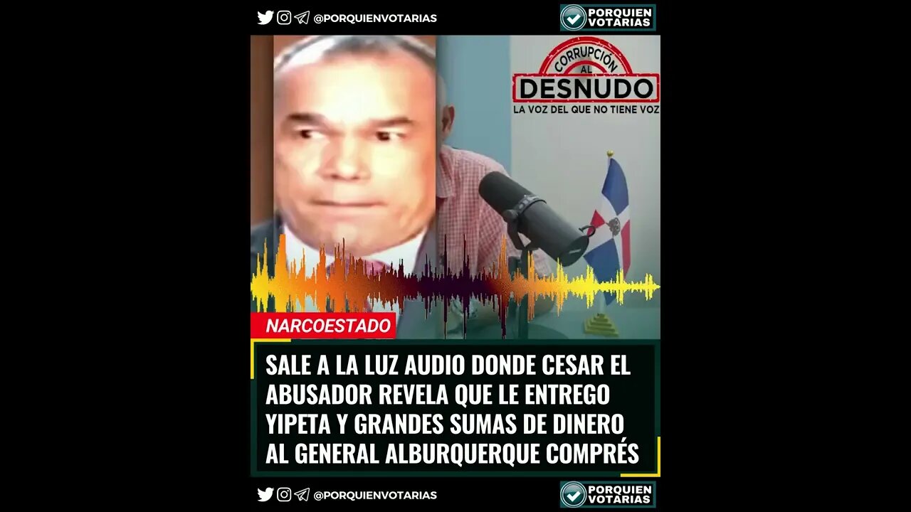 CESAR EL ABUSADOR REVELA QUE LE ENTREGO GRANDES SUMAS DE DINERO AL GENERAL ALBURQUERQUE COMPRÉS