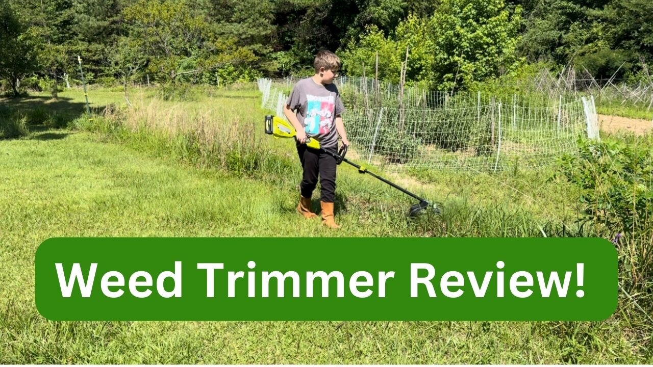 Ryobi 15 Inch Battery Powered Trimmer Unboxing and Set Up! #RyobiTrimmer