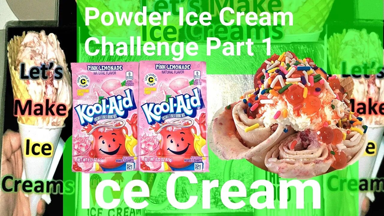 Powder Ice Cream Challenge Part 1, 1 Hour Non-Stop