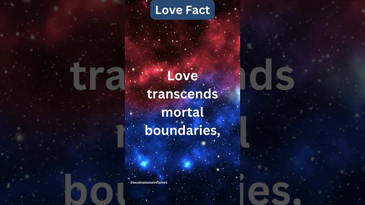 Love Transcends Mortal Boundaries 💙 Love Message for Your Person 💙 #shorts #lovemessage #fyp