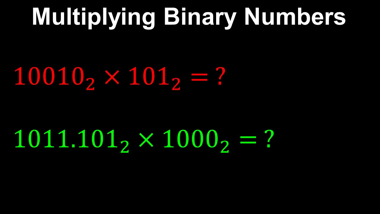 Multiplying Binary Numbers - Discrete Mathematics