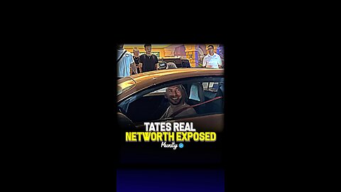 Tate Exposes his Full Networth