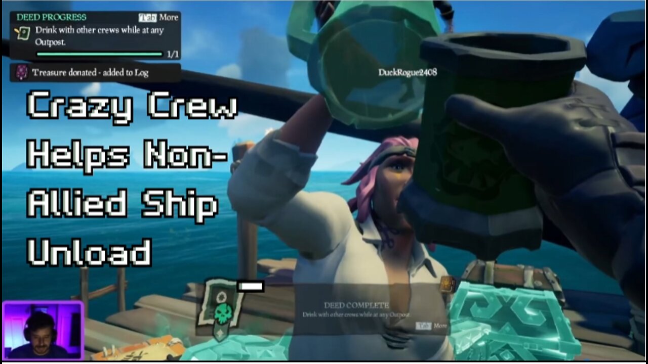 Crazy Crew Helps Non-Allied Crew Unload