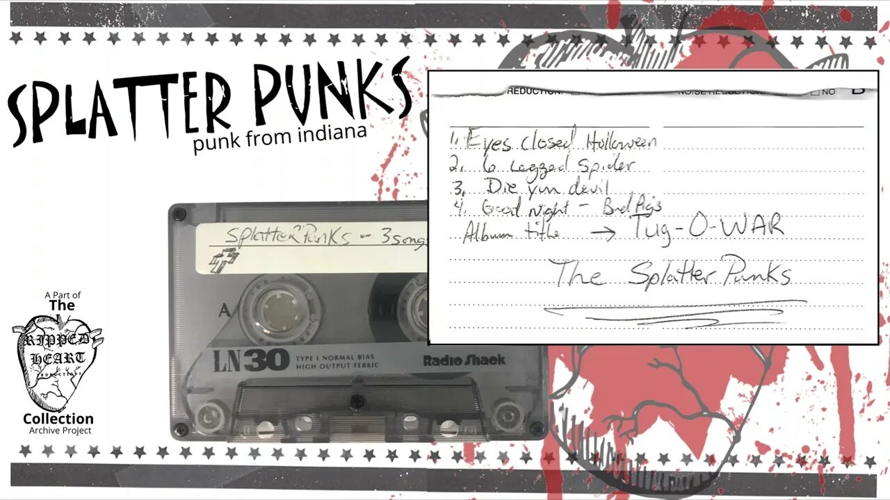 Splatter Punks 🖭 3 Songs from Tug-O-War. Indiana Christian Punk Demo Tape