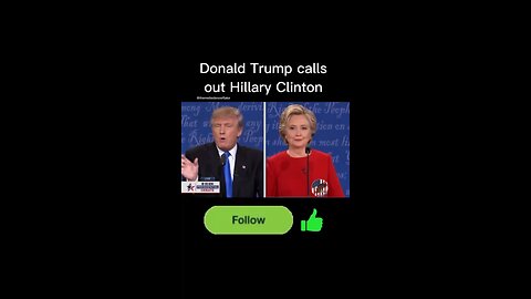 Donald Trump calls out Hillary Clinton