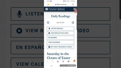 Jesus is our Savior/ Bible reading April 10 / 2021